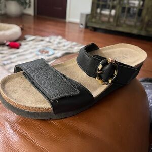 NAOT - Anabel Sandal - effortless slide sandal buckle Accent size 39 nwot